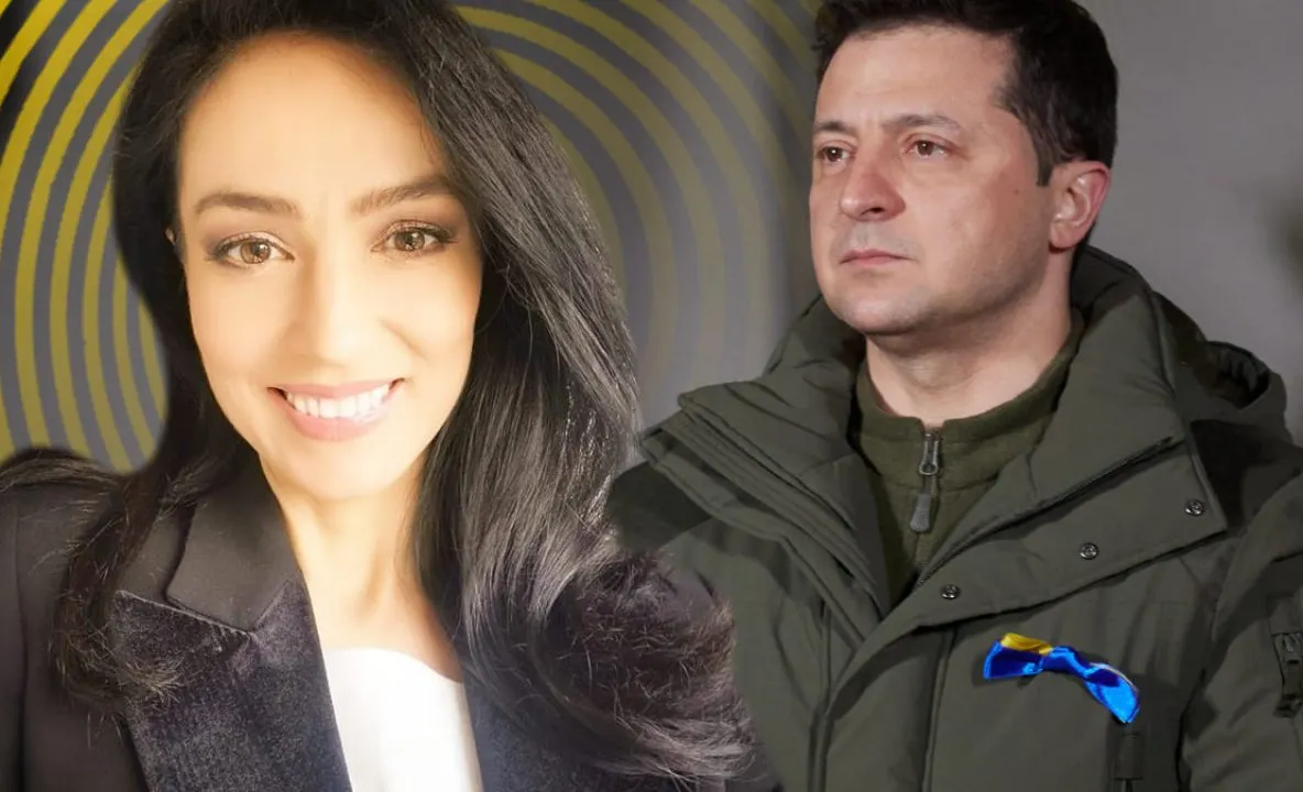 Cum îl ironizează Olivia Steer pe preşedintele ucrainean Volodimir Zelenski