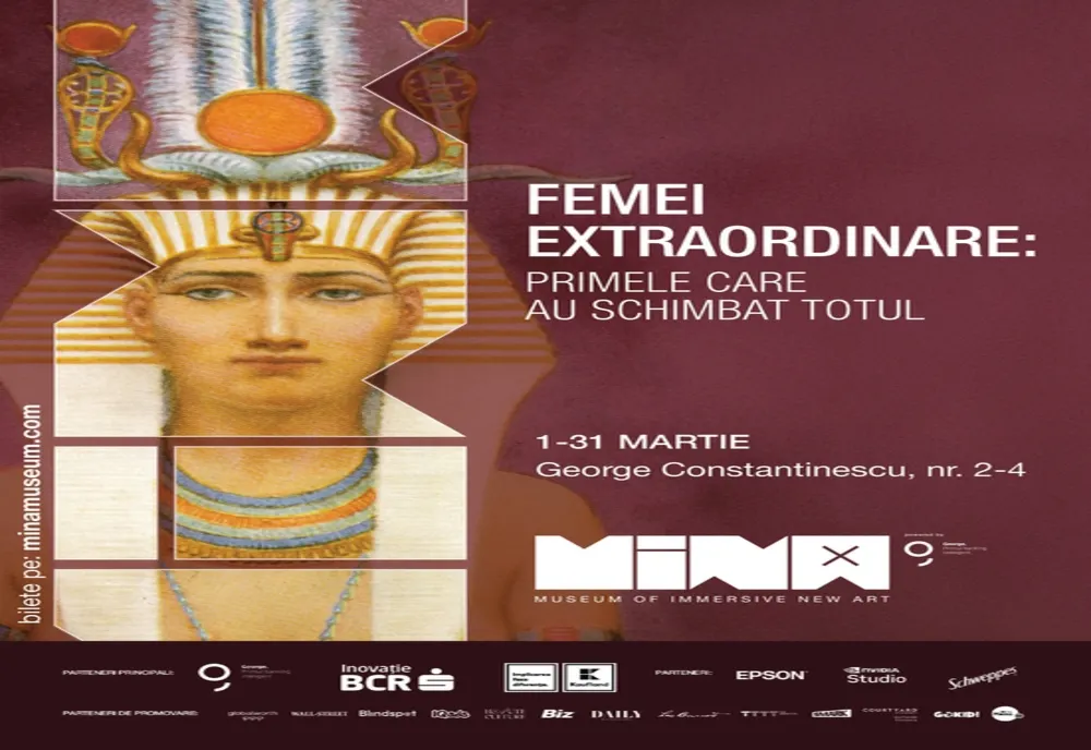 MINA invită bucureștenii la o nouă expoziție imersivă: „Femei extraordinare: Primele care au schimbat totul”