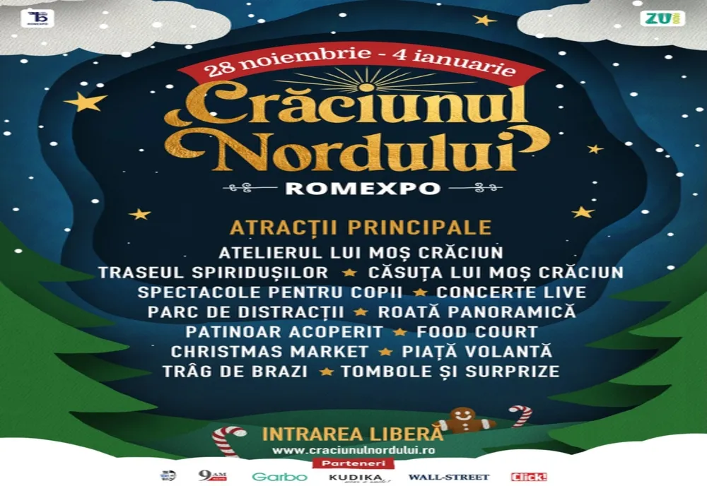 Crăciunul Nordului, cel mai așteptat târg de Crăciun din Capitală se deschide la Romexpo