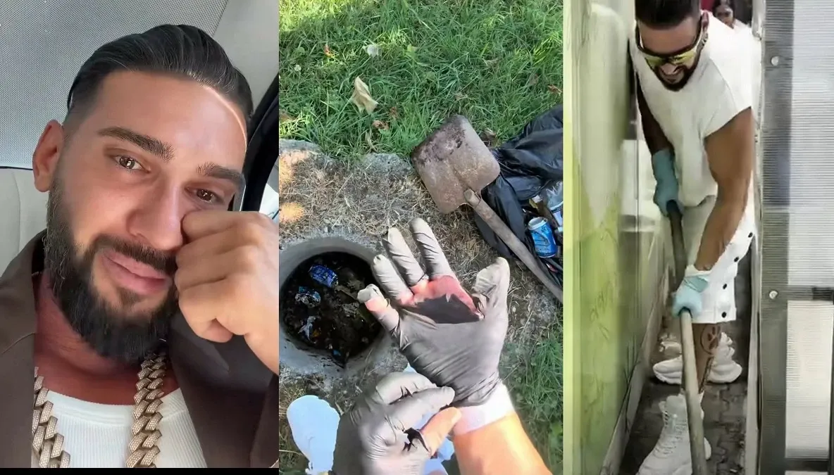 Dorian Popa a început munca în folosul comunității. S-a filmat ce face pe străzile din Domnești 