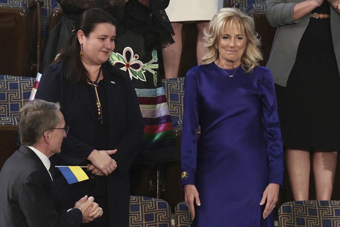 Rochia lui Jill Biden de pe Capitol Hill, mesaj subtil dar puternic pentru Ucraina