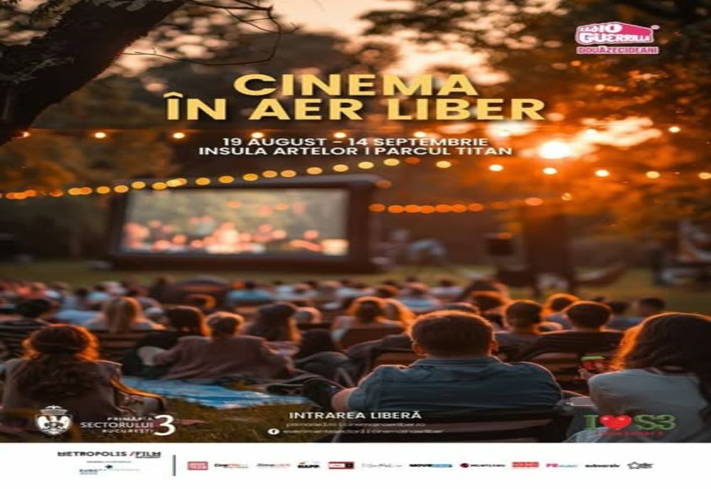 CINEMA ÎN AER LIBER REVINE PE INSULA ARTELOR DIN PARCUL TITAN