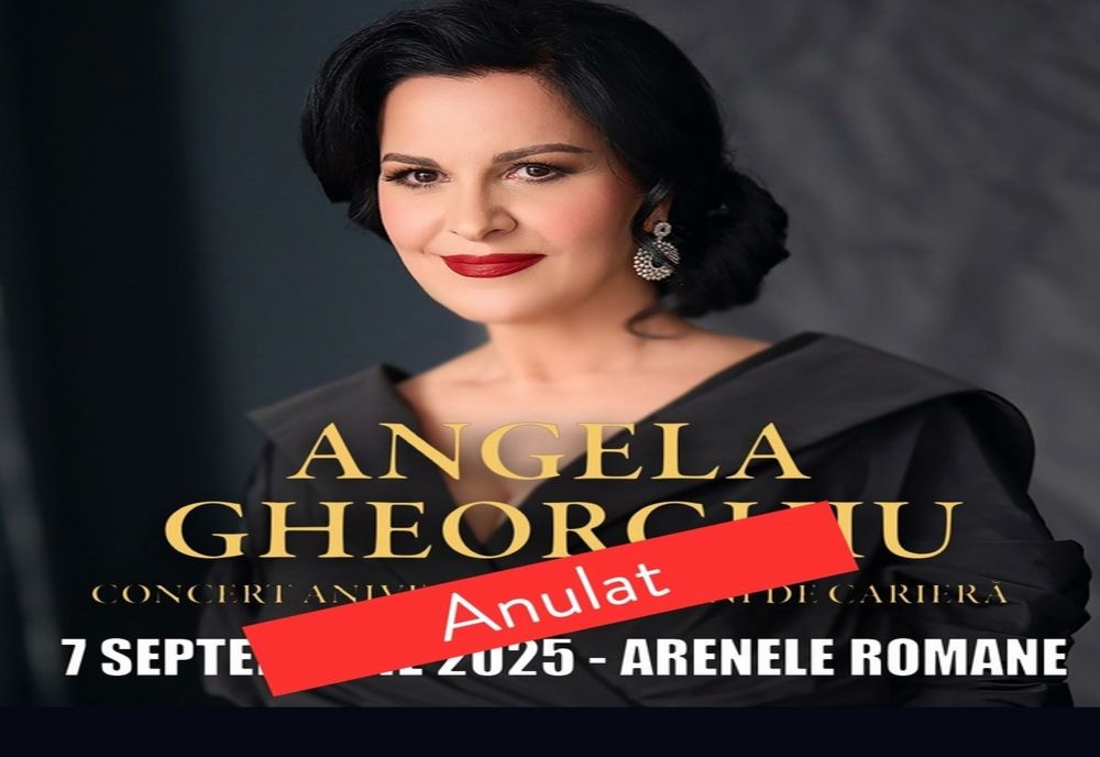 ANGELA GHEORGHIU, TOTAL DEZAMĂGITĂ! CONCERTUL ANIVERSARE DE LA ARENELE ROMANE, ANULAT DIN „LIPSĂ DE INTERES”