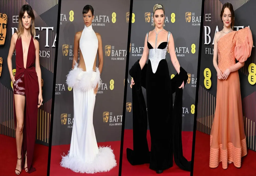 Premiile BAFTA 2024. Cum s-au îmbrăcat vedetele pe covorul roșu