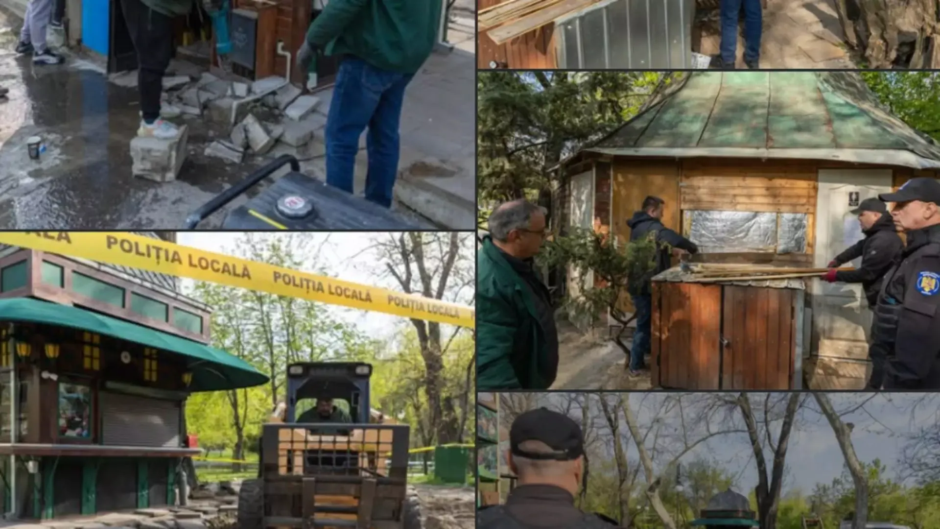 Demolarea chioșcurilor din Cișmigiu
