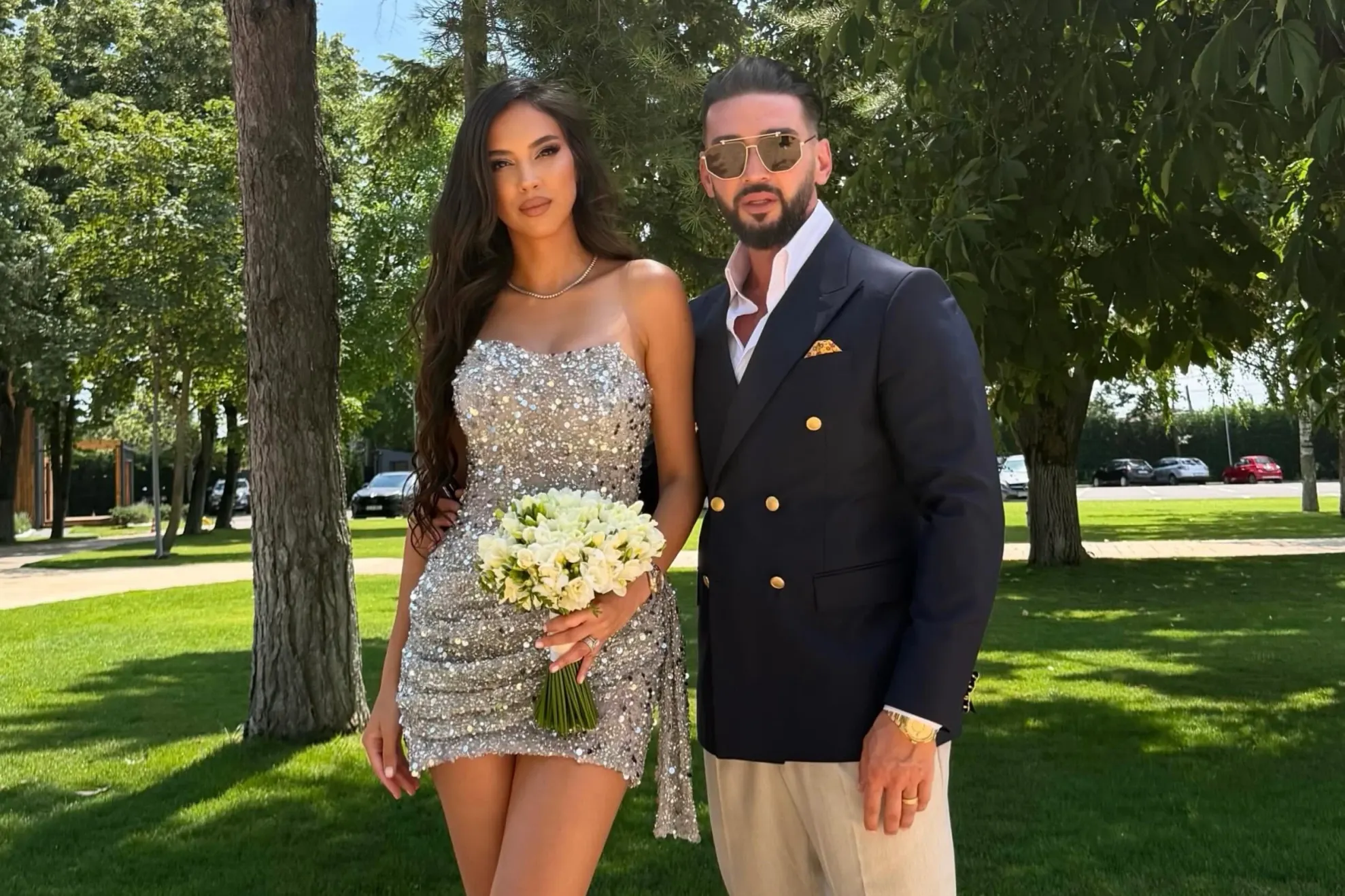 Dorian Popa și soția sa, Andreea