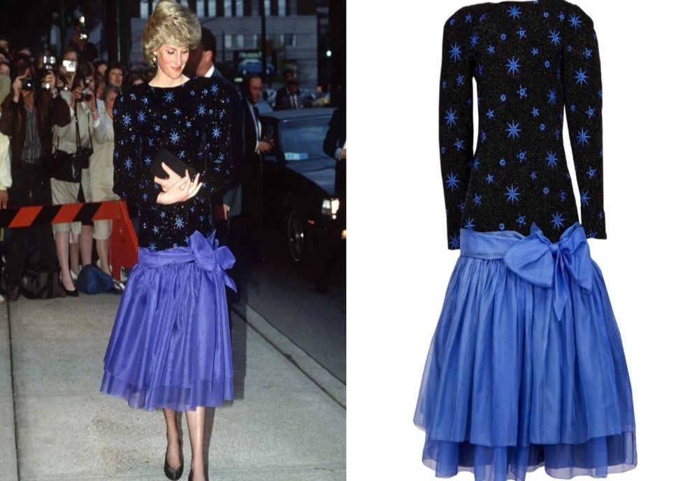 Rochie purtată de Prințesa Diana, vândută la licitație cu o sumă record