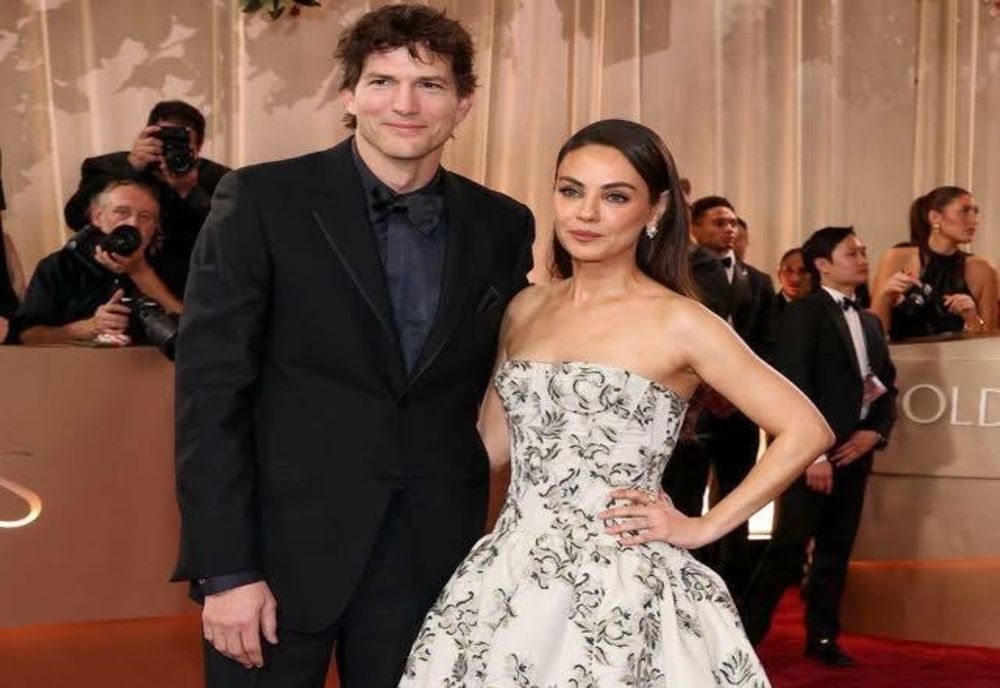 Ashton Kutcher și Mila Kunis, apariție rară la Globurile de Aur 2026