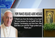 PAPA FRANCISC MULȚUMEȘTE CREDINCIOȘILOR PENTRU RUGĂCIUNI, ÎNTR-UN MESAJ EMOȚIONANT DIN SPITAL